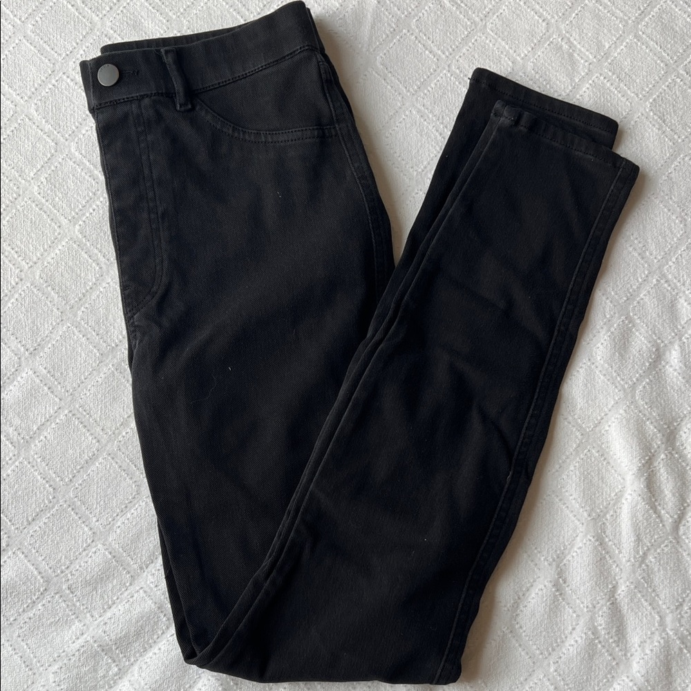 Uniqlo Washed Out Black Denim Pants
